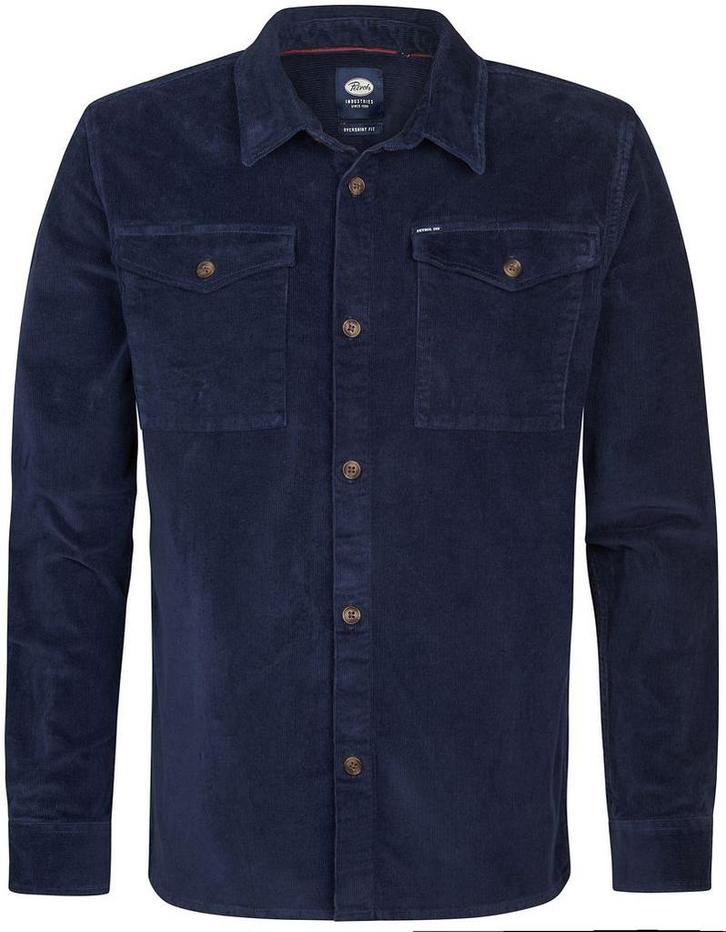Petrol Overhemd Corduroy Navy maat M Heren, Kleding | Heren, Overhemden, Blauw, Nieuw, Verzenden