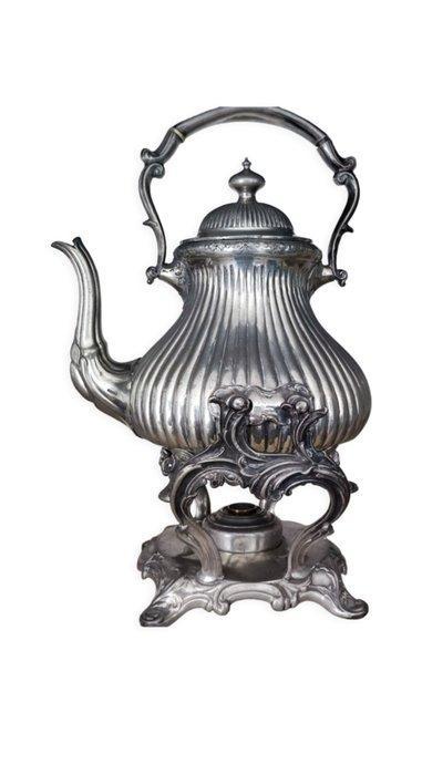 Theepot - Tin - Théière Shaw & Fischer, Antiek en Kunst, Antiek | Meubels | Tafels