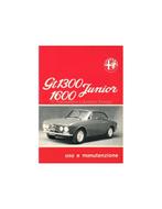 1974 ALFA ROMEO GT JUNIOR 1.3 / 1.6 INSTRUCTIEBOEKJE, Auto diversen, Handleidingen en Instructieboekjes