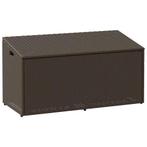 vidaXL Tuinbox 110x50x58 cm poly rattan bruin, Verzenden, Nieuw