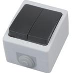 Serieschakelaar - Opbouw - Dubbel - Waterdicht IP54, Ophalen of Verzenden, Nieuw