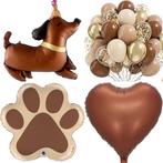 Honden ballonnen set Happy Dog bruin beige goud 33-delig, Dieren en Toebehoren, Verzenden, Nieuw