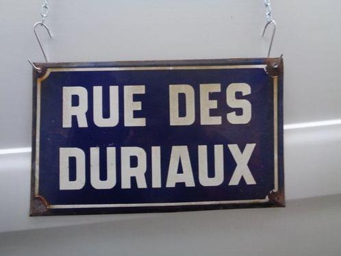 Rue Des Duriaux - Plaque - Emaille, Antiek en Kunst, Antiek | Wandborden en Tegels