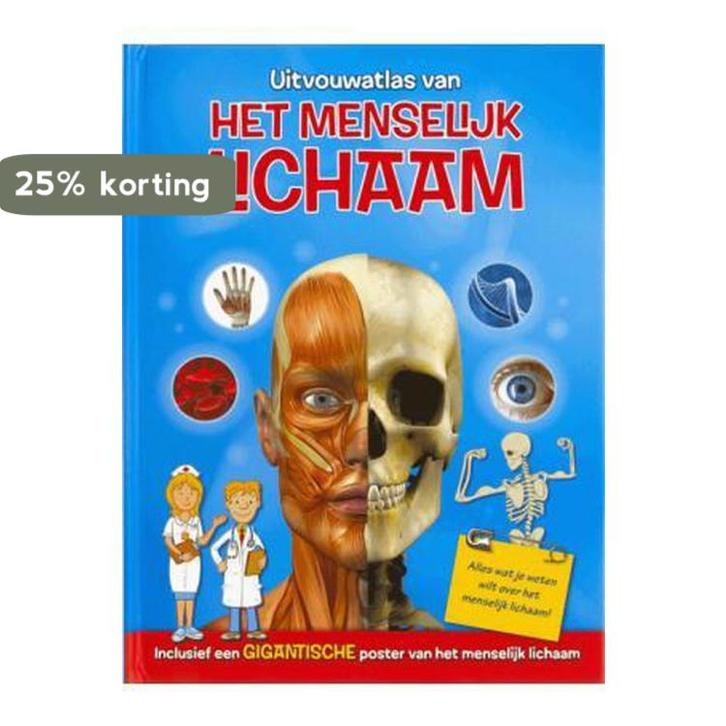 Mijn uitvouwatlas van het menselijk lichaam 9789463048286, Boeken, Kinderboeken | Baby's en Peuters, Gelezen, Verzenden