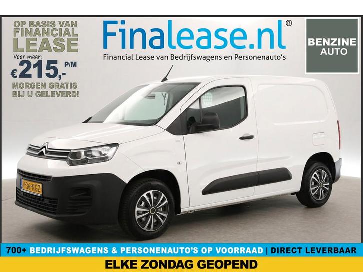 Citroën Berlingo 1.2 PureTech Benzine Emissievrije zone PDC, Auto's, Bestelauto's, Lease, Handgeschakeld, Benzine, Citroën, Wit