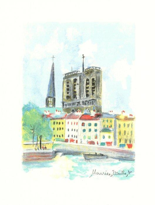Maurice Utrillo (1883-1955) - Cathédrale Notre-Dame de Paris, Antiek en Kunst, Antiek | Overige Antiek