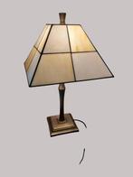 Lamp - Fraaie Engelse Glas in Lood Lamp - Art Deco Stijl
