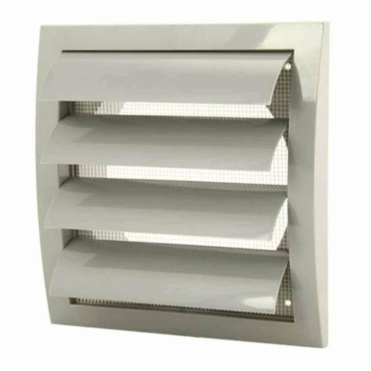 Europlast kunststof lamellenrooster 190 x 190mm grijs ø, Doe-het-zelf en Verbouw, Ventilatie en Afzuiging, Nieuw, Ophalen of Verzenden