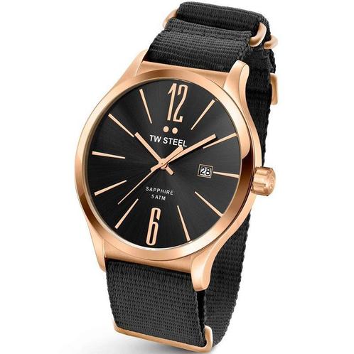 TW Steel TW1324 Slim Line Black Rose NATO Horloge 45mm, Sieraden, Tassen en Uiterlijk, Horloges | Heren, Verzenden