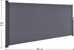 2dekans | Windscherm/ zijluifel Dubai 500x180 cm antraciet, Ophalen of Verzenden, Zo goed als nieuw