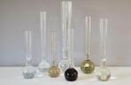 Eenbloemige vaas - Glas - Zeven vintage spijkervaasjes