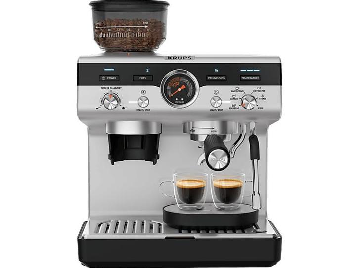 Krups -   Precision+ Pistonmachine Aluminium, Witgoed en Apparatuur, Koffiezetapparaten, Nieuw, Combi, Verzenden