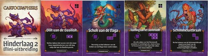 Cartographers - Hinderlaag 2 - Mini Uitbreiding (NL versie), Hobby en Vrije tijd, Gezelschapsspellen | Kaartspellen, Nieuw, Verzenden