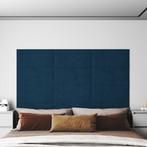 vidaXL Wandpanelen 12 st 2,16 m² 60x30 cm fluweel blauw, Doe-het-zelf en Verbouw, Platen en Panelen, Verzenden, Nieuw