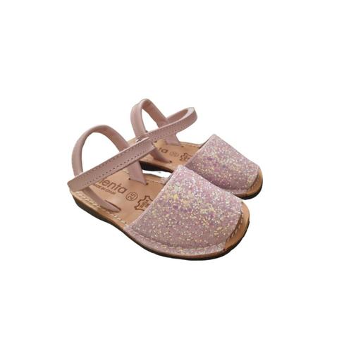 Kinderschoen - sandaal - glitter roze - mt 25 - maat: 25 -, Kinderen en Baby's, Kinderkleding | Schoenen en Sokken, Nieuw, Verzenden