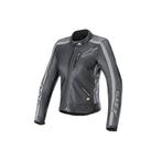 Alpinestars Stella Dyno Leren Jas Zwart Tar Grijs, Motoren, Kleding | Motorkleding, Nieuw met kaartje, Jas | textiel, Verzenden