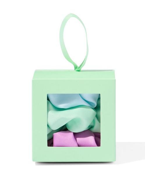 HEMA Scrunchies in box - 3 stuks, Sieraden, Tassen en Uiterlijk, Uiterlijk | Haarverzorging, Nieuw, Verzenden