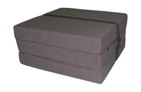 Opvouwbaar matras - logeermatras - 195x60x8 cm - bruin, Huis en Inrichting, Slaapkamer | Matrassen en Bedbodems, Nieuw, Ophalen of Verzenden