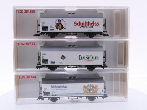 Schaal H0 Fleischmann 5322, 5327K en 5329K set van 3 gesl..., Hobby en Vrije tijd, Modeltreinen | H0, Gelijkstroom, Analoog, Zo goed als nieuw