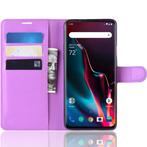 ProGuard OnePlus 7 Pro Hoesje Wallet Flip Case Paars, Verzenden, Nieuw, Hoesje of Tasje
