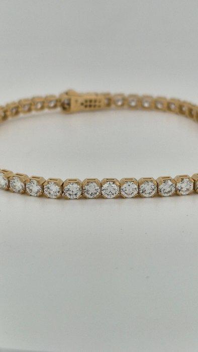 Armband - 14 karaat Geel goud - 7.00ct. tw. Diamant, Sieraden, Tassen en Uiterlijk, Armbanden