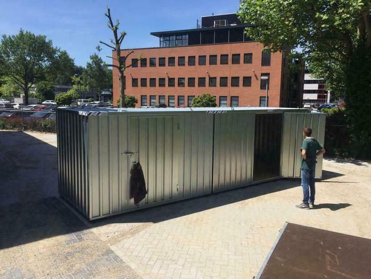 Bos container met deur aan lange zijde, opslag schuur, Doe-het-zelf en Verbouw, Containers