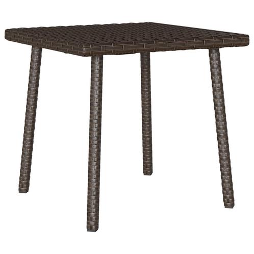 vidaXL Tuin salontafel rechthoekig 40x40x37 cm poly rattan, Tuin en Terras, Tuintafels, Nieuw, Verzenden