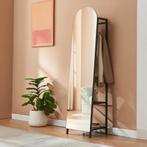 Garderobespiegel Frenraby met kledingrek 165x40x35 cm zwart, Huis en Inrichting, Kasten | Kledingkasten, Verzenden, Nieuw