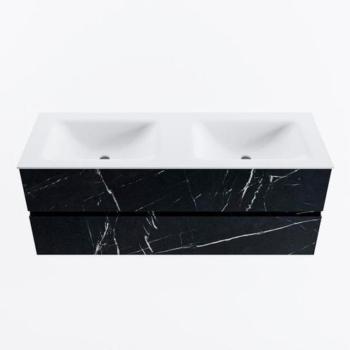 MONDIAZ VICA 130cm badmeubel onderkast Marquina 2 lades., Doe-het-zelf en Verbouw, Sanitair, Bad, Nieuw, Ophalen of Verzenden