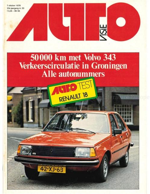 1978 AUTOVISIE MAGAZINE 20 NEDERLANDS, Boeken, Auto's | Folders en Tijdschriften