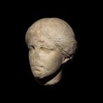 Oud-Grieks Marmer Pentelisch, belangrijk vrouwelijk hoofd., Verzamelen