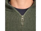 Mario Russo Rib Skipper - Heren Trui - Half Zip - Agave, Verzenden, Nieuw