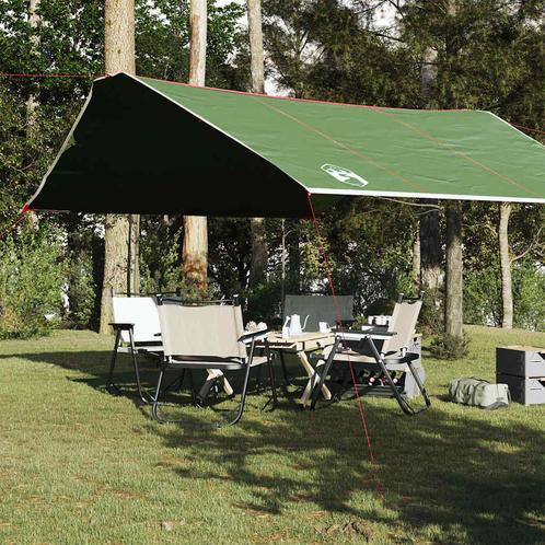 vidaXL Kampeerluifel waterdicht 420x440 cm groen, Caravans en Kamperen, Tenten, Nieuw, tot en met 2, Verzenden