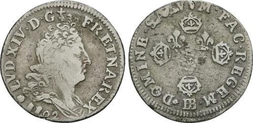 10 Sols Strassburg 1702 Bb Frankreich: Ludwig Xiv, 1643-1..., Postzegels en Munten, Munten | Europa | Niet-Euromunten, Verzenden