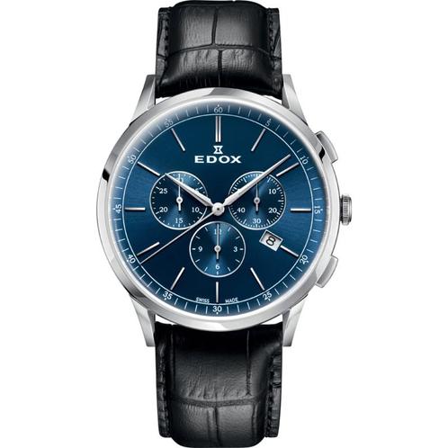 Edox Les Vaubert Chrono Herenhorloge 42mm, Sieraden, Tassen en Uiterlijk, Horloges | Heren, Verzenden