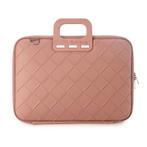 Bombata Intrecciato 15 / 16 inch Laptoptas Vlecht Lichtroze, Computers en Software, Laptoptassen, Verzenden, Nieuw