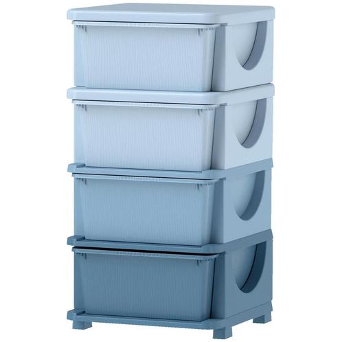 TRUUSK Commode Voor Kinderkamer, 4 Niveaus Speelgoedorganize, Kinderen en Baby's, Kinderkamer | Commodes en Kasten, Nieuw, Verzenden