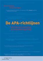 De APA-richtlijnen, 9789046907283, Verzenden, Zo goed als nieuw, Studieboeken