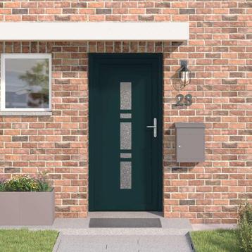 vidaXL Voordeur Antraciet PVC beschikbaar voor biedingen