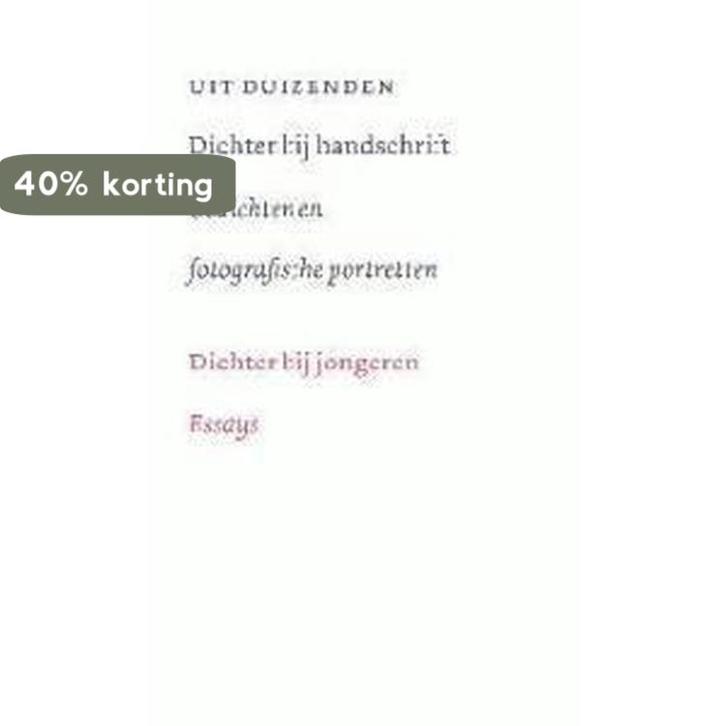 Dichter bij handschrift: gedichten en fotografische, Boeken, Gedichten en Poëzie, Gelezen, Verzenden