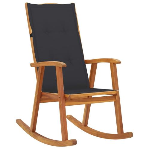 vidaXL Schommelstoel met kussens massief acaciahout, Tuin en Terras, Tuinstoelen, Nieuw, Hout, Verzenden