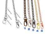 Ketting van 1.10 meter met karabijnhaken (brons, kleur 1), Ophalen of Verzenden, Nieuw