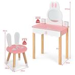 Kinderspeelgoed Kaptafel en Stoel Kinder Kaptafel Set met Sp, Huis en Inrichting, Tafels | Kaptafels, Nieuw, Verzenden