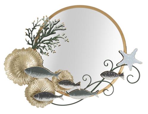 WANDSPIEGEL VIS CM 88,9X7,6X65,4, Huis en Inrichting, Woonaccessoires | Spiegels, Ophalen of Verzenden