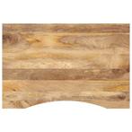 vidaXL Bureaublad met ronding 100x60x2,5 cm massief ruw, Huis en Inrichting, Tafels | Eettafels, Verzenden, Nieuw