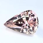 1 pcs Roze, Oranje Kunziet - 89.32 ct - nternational Colored, Nieuw