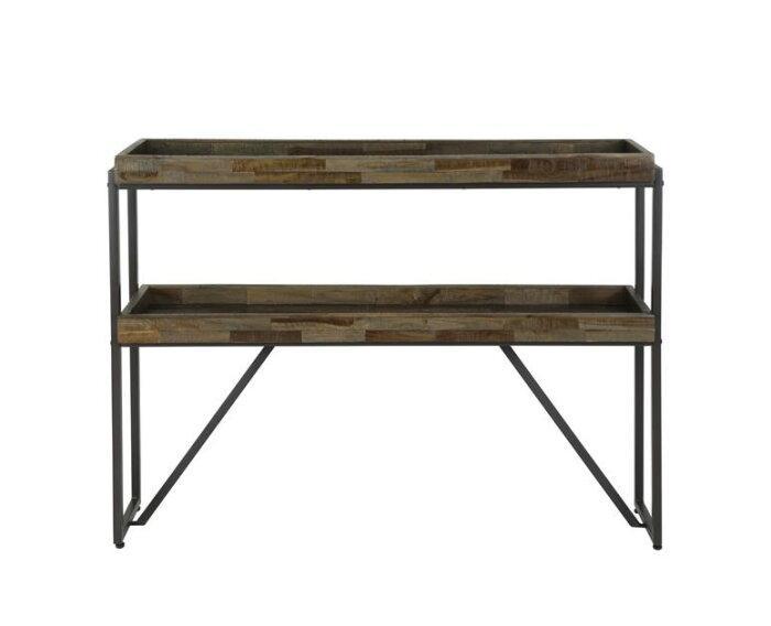 Haltafel Teca layer opstaande rand, Huis en Inrichting, Tafels | Sidetables, Nieuw, Ophalen of Verzenden