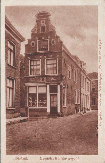 BLOKZIJL - Zeedijk (Antieke gevel), Verzamelen, Ansichtkaarten | Nederland, Verzenden