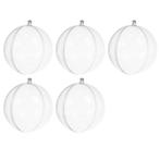 Ruhhy Transparante Kerstballen 12 cm - Set van 5 - Ideaal..., Ophalen of Verzenden, Nieuw
