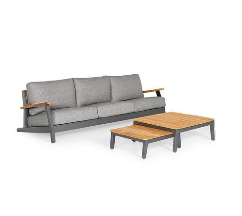 Suns Siena loungebank light antracite *showroommodel |, Tuin en Terras, Tuinsets en Loungesets, Ophalen of Verzenden